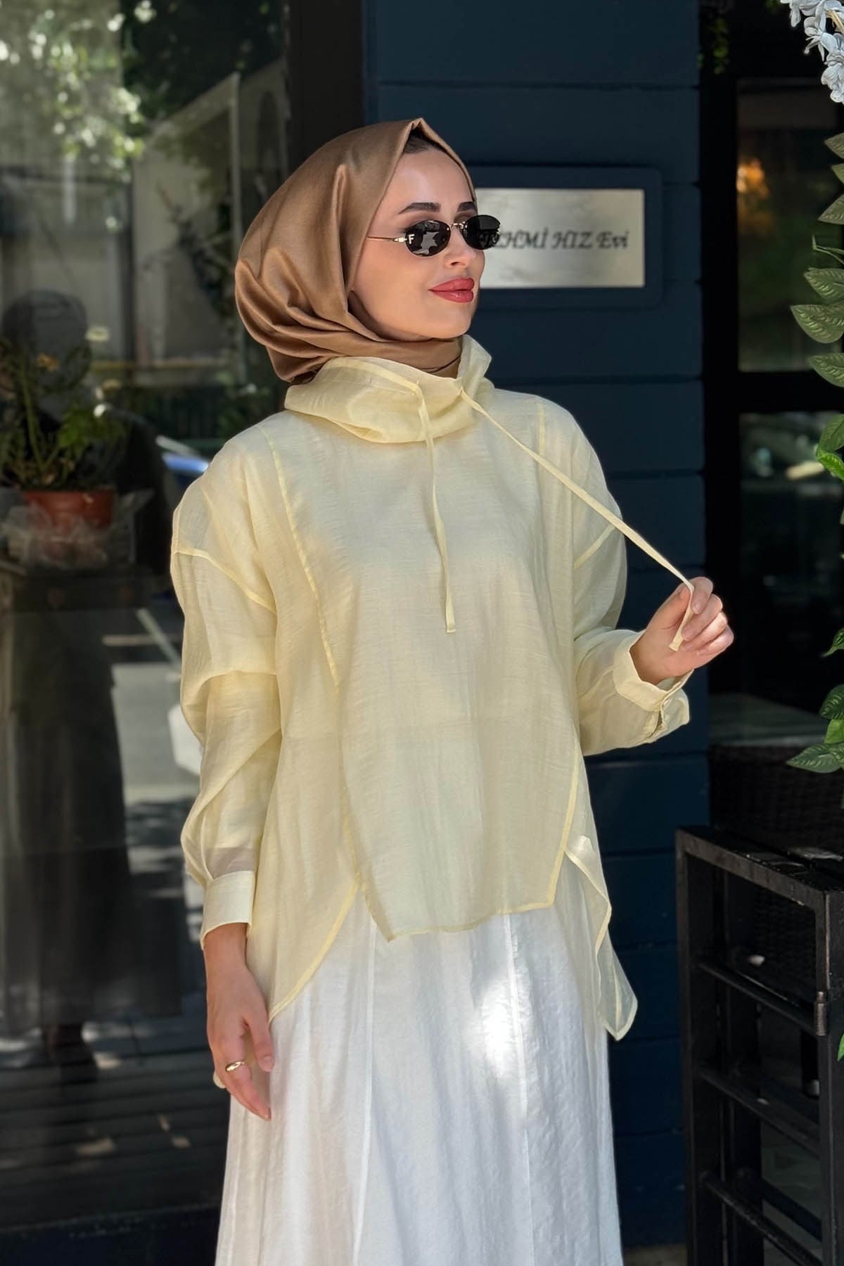 QOOQ Berry Bluz 26SS245 Limon Sarısı