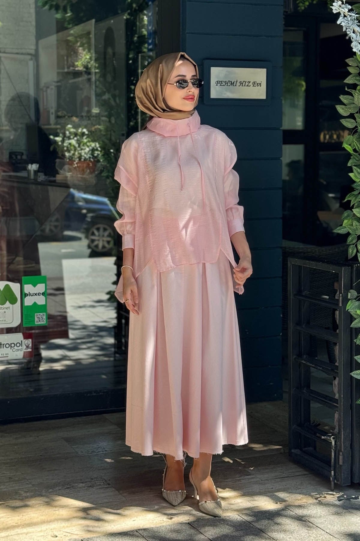 QOOQ Berry Bluz 26SS245 Pudra