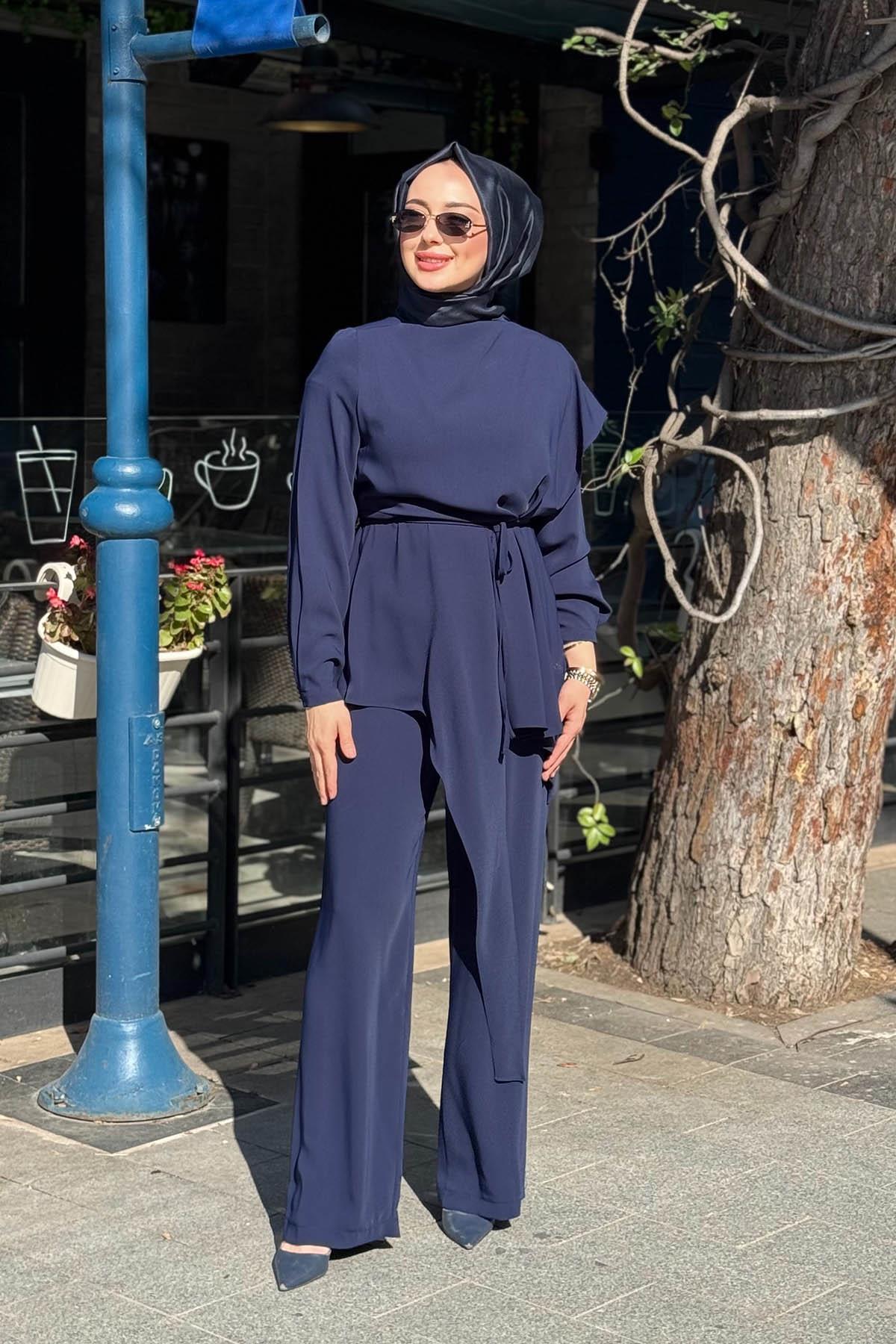 QOOQ Rona Takım 26FW204 Lacivert