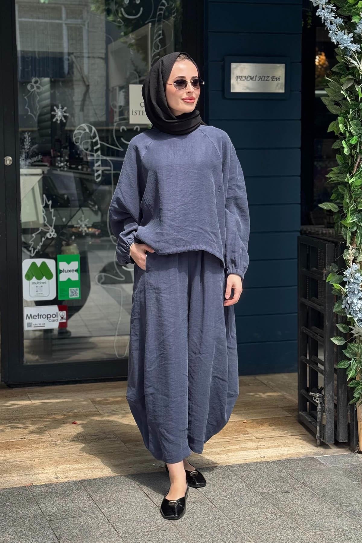QOOQ Sasha Pantolonlu Takım 26SS205T İndigo