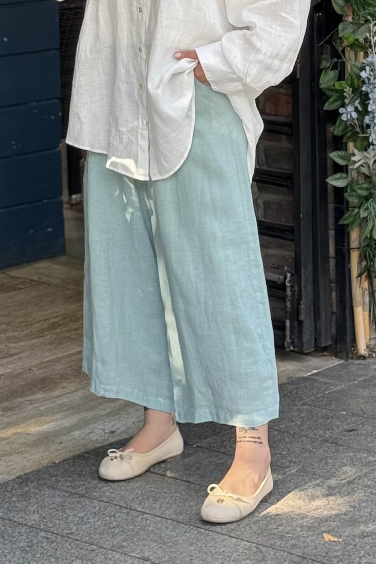 QOOQ Sofy Pantolon 26SS329 AQUA