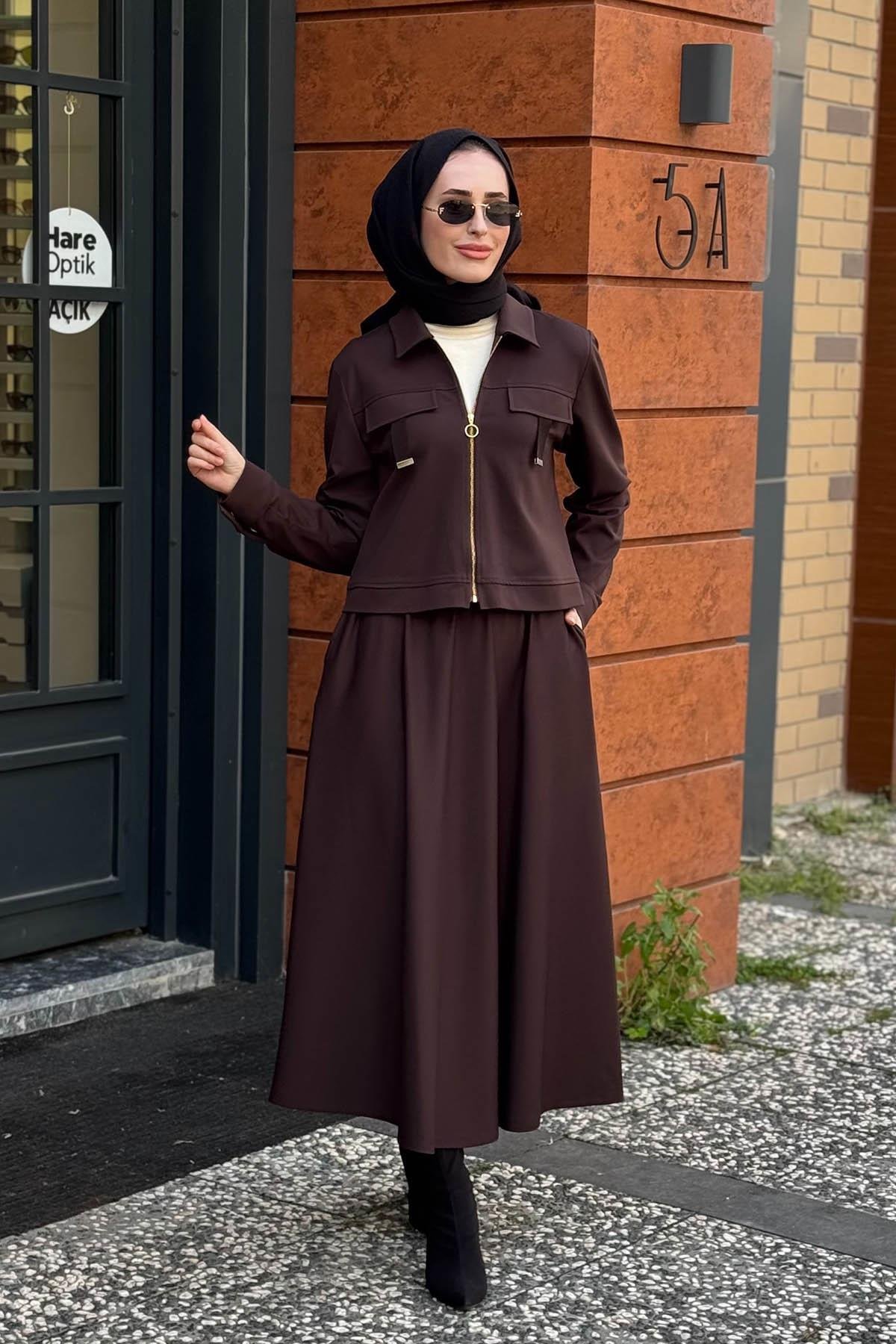 SCL Etekli Takım 10002521111017 Kahverengi