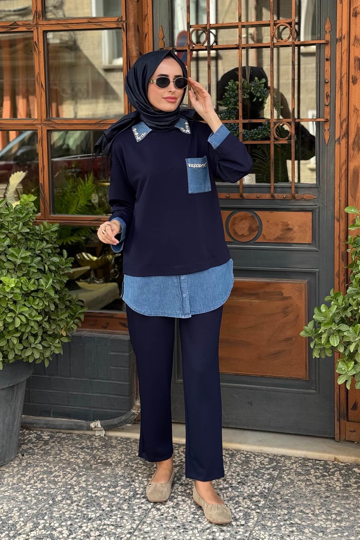 SCL Pantolonlu Takım 10002522311005 Lacivert