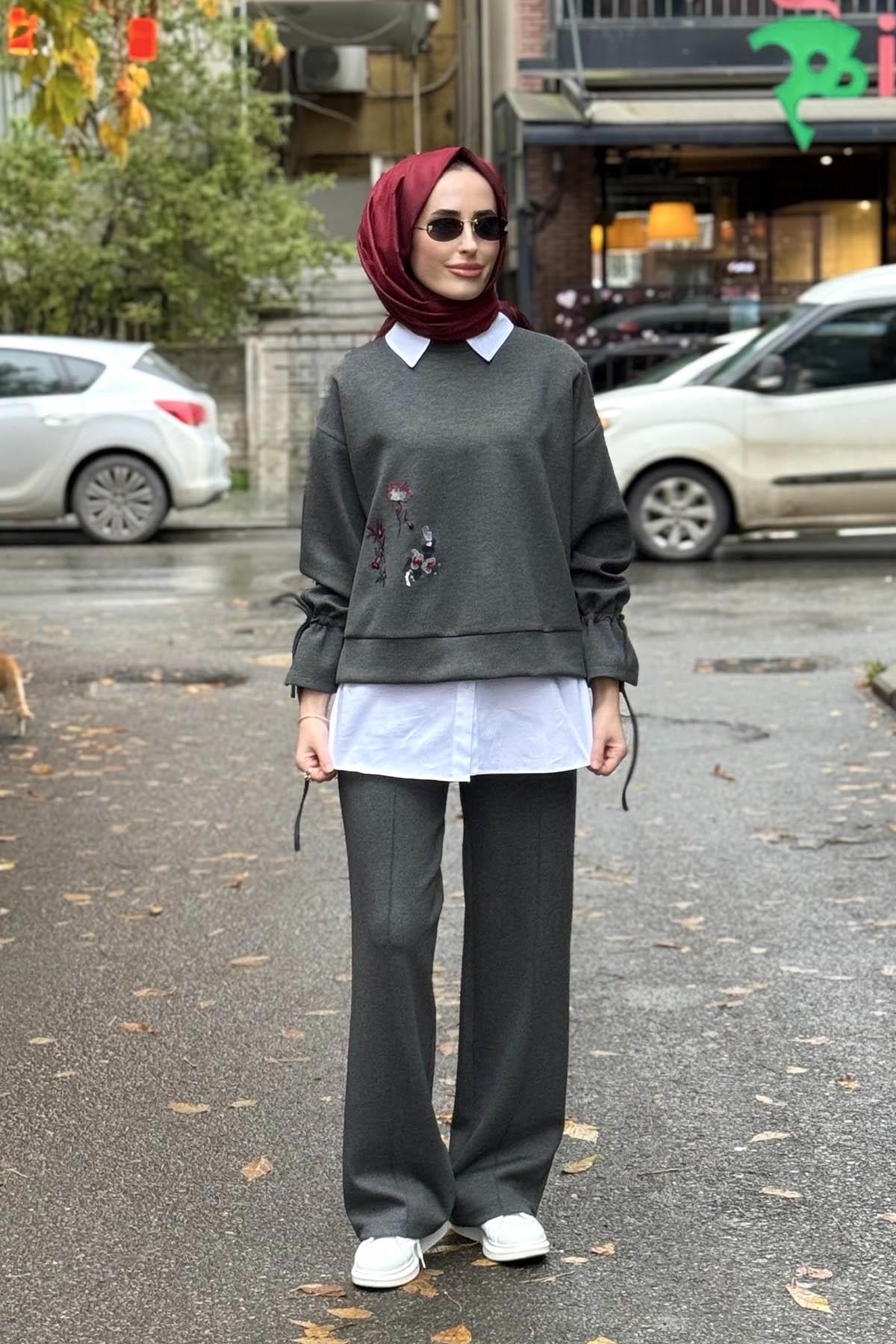 SCL Pantolonlu Takım 10002522711001 Gri