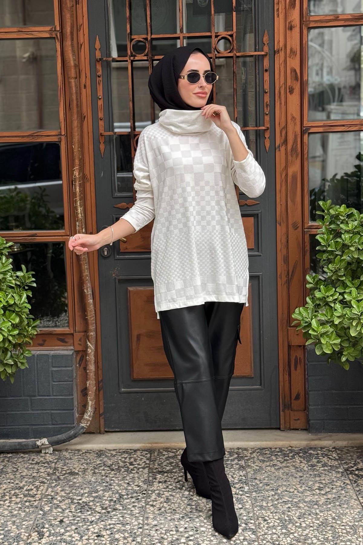 SCL Triko Tunik 10002521711017 Ekru