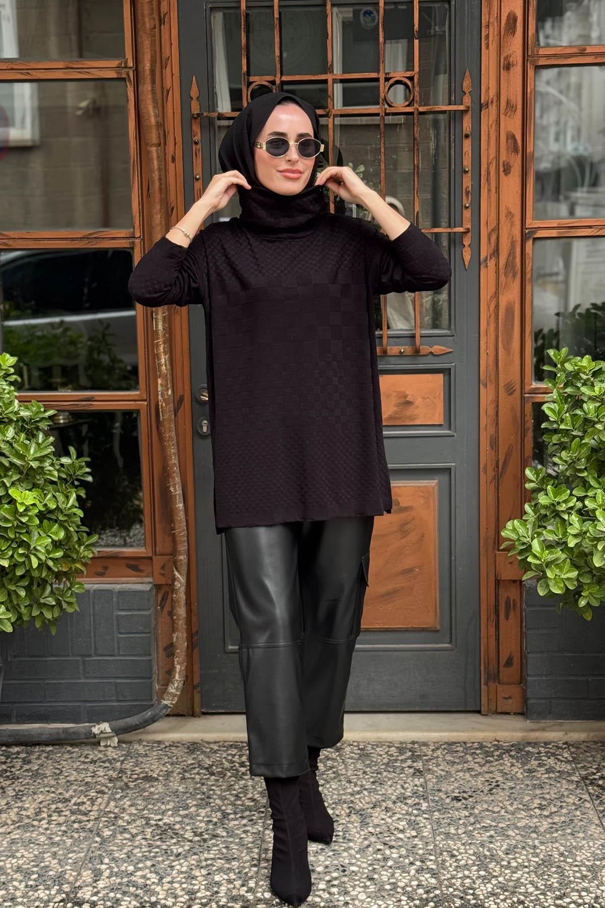 SCL Triko Tunik 10002521711017 Siyah