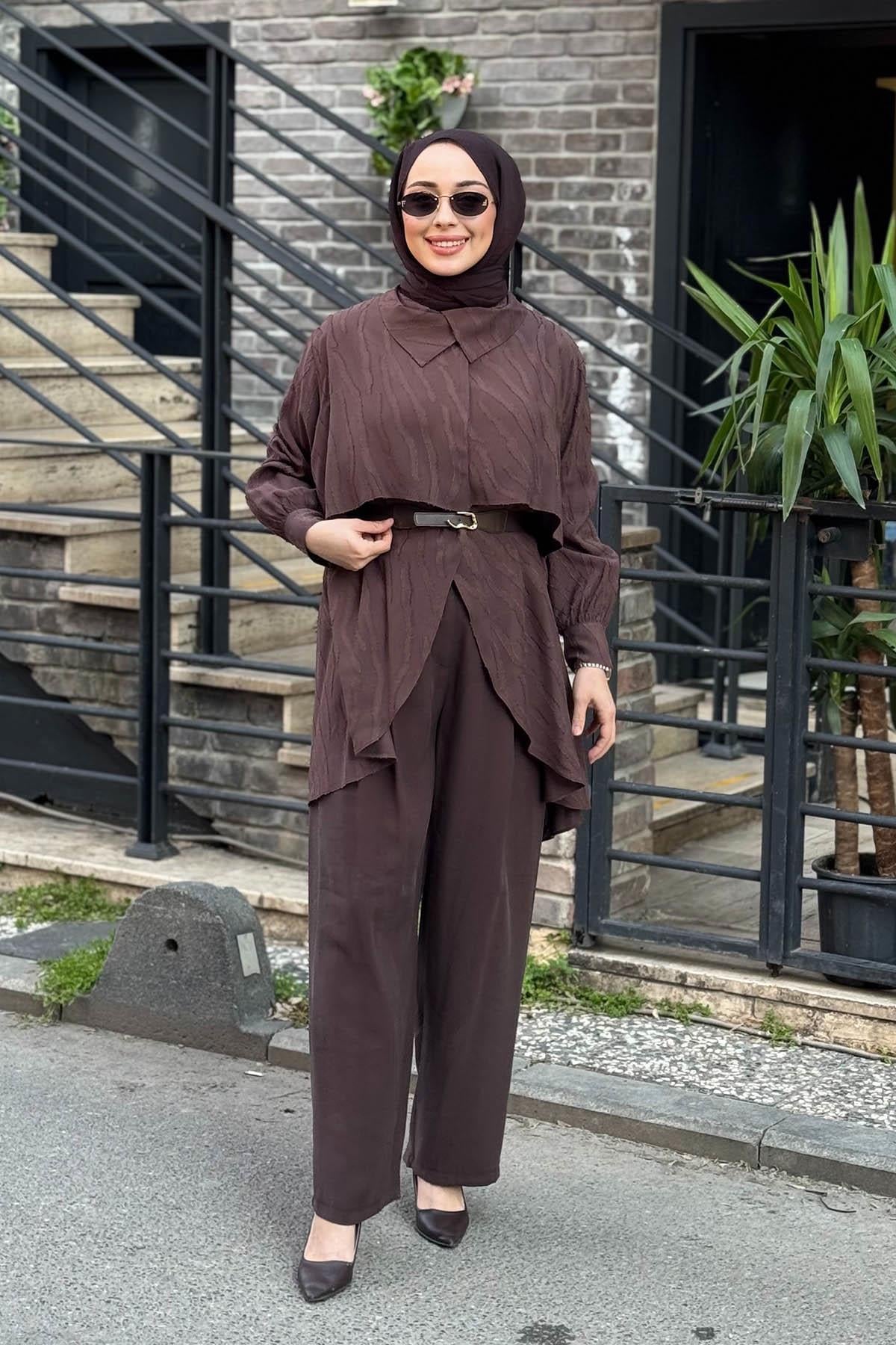 SCL Tunik 10002611211008 Kahverengi