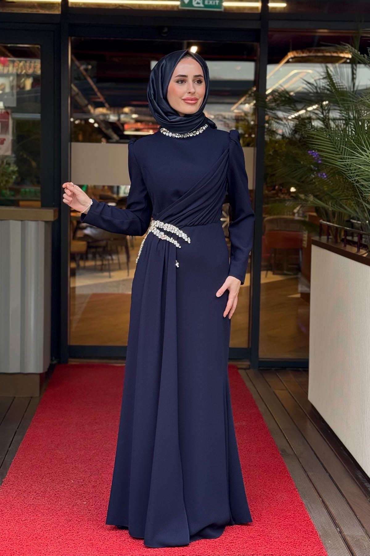 TUAY Abiye 4246 Lacivert