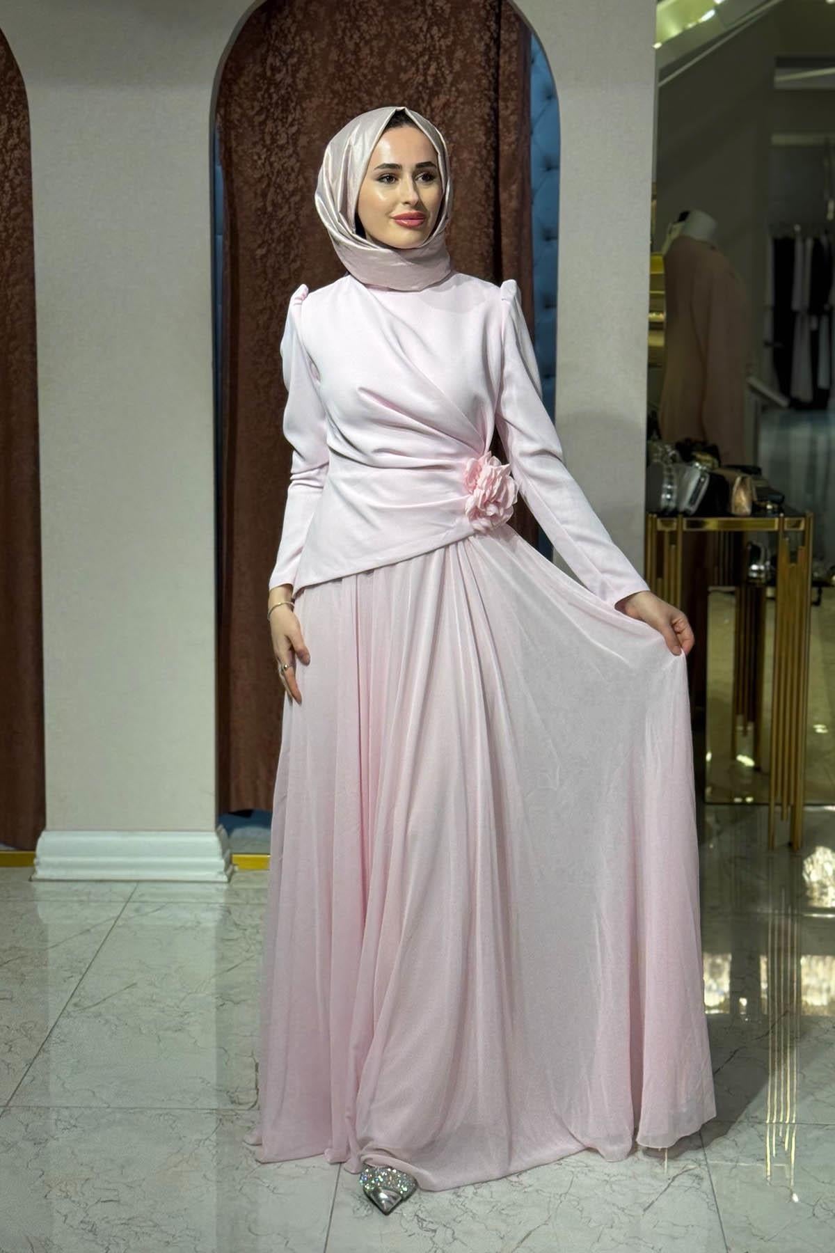TUAY Abiye 4525 Pembe