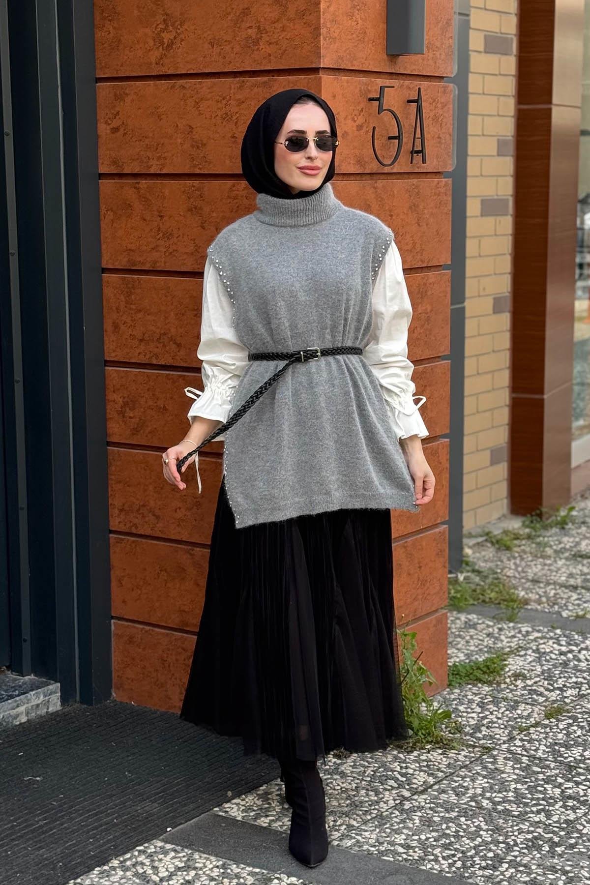 venöve Dove Yelek 26FWYLK0003 Gri