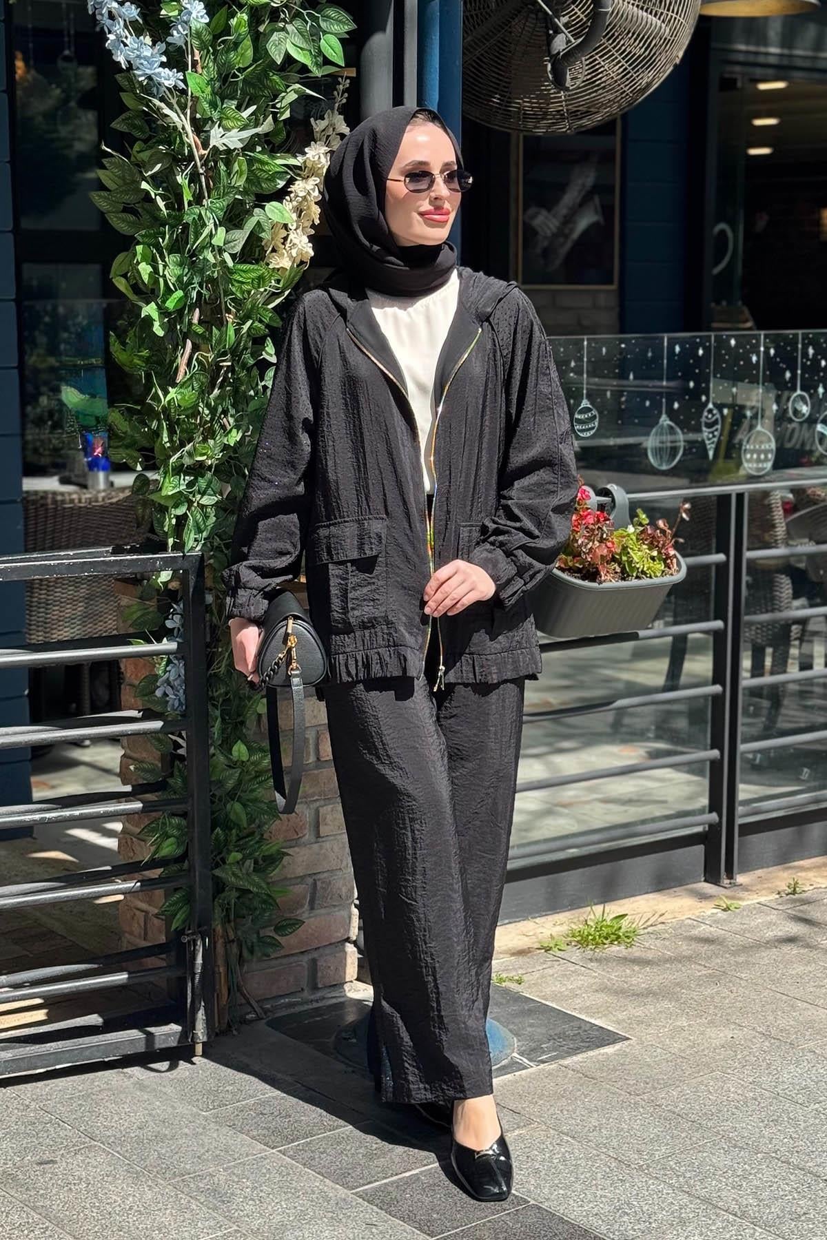 venöve Edson Pantolonlu Takım 26SSCEK0038T Siyah