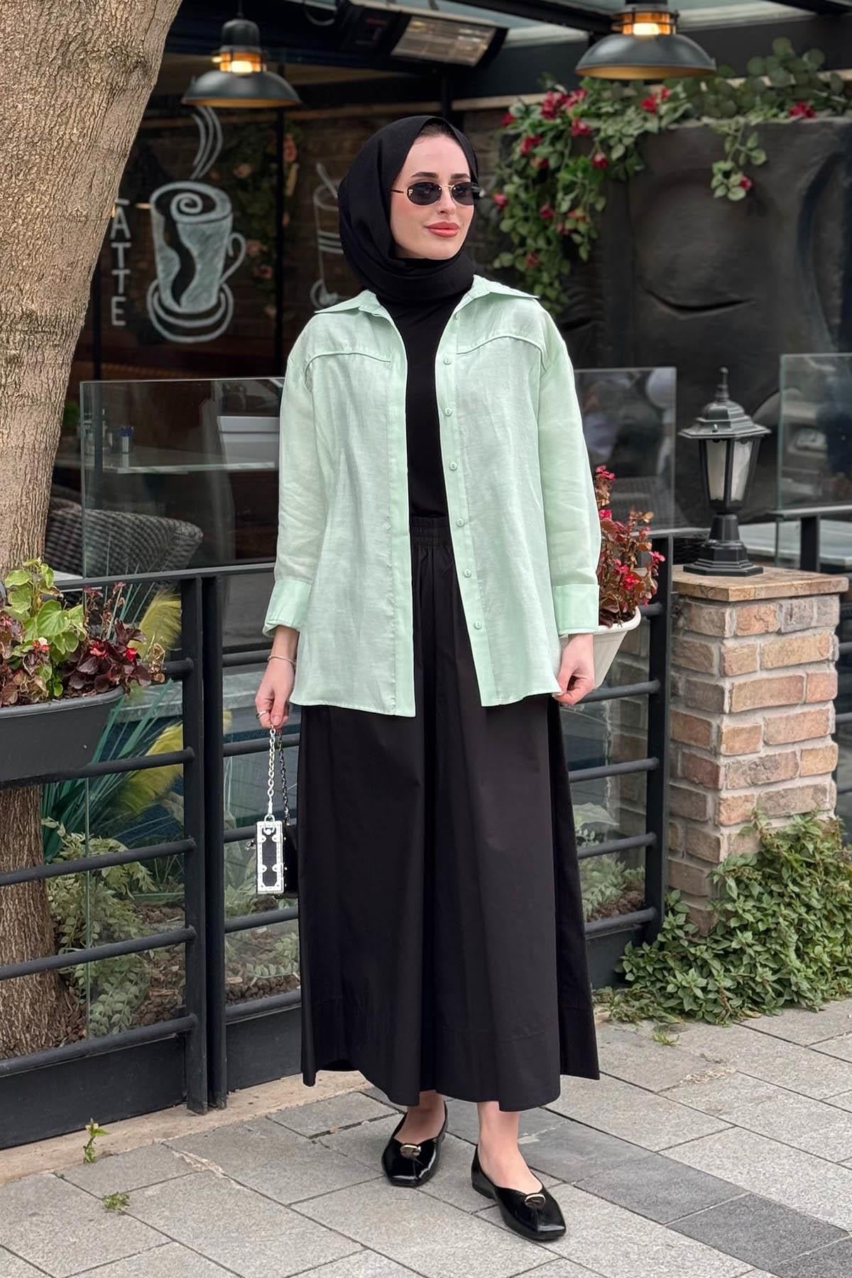 venöve Sole Pantolon 26SSPNT0006 Siyah