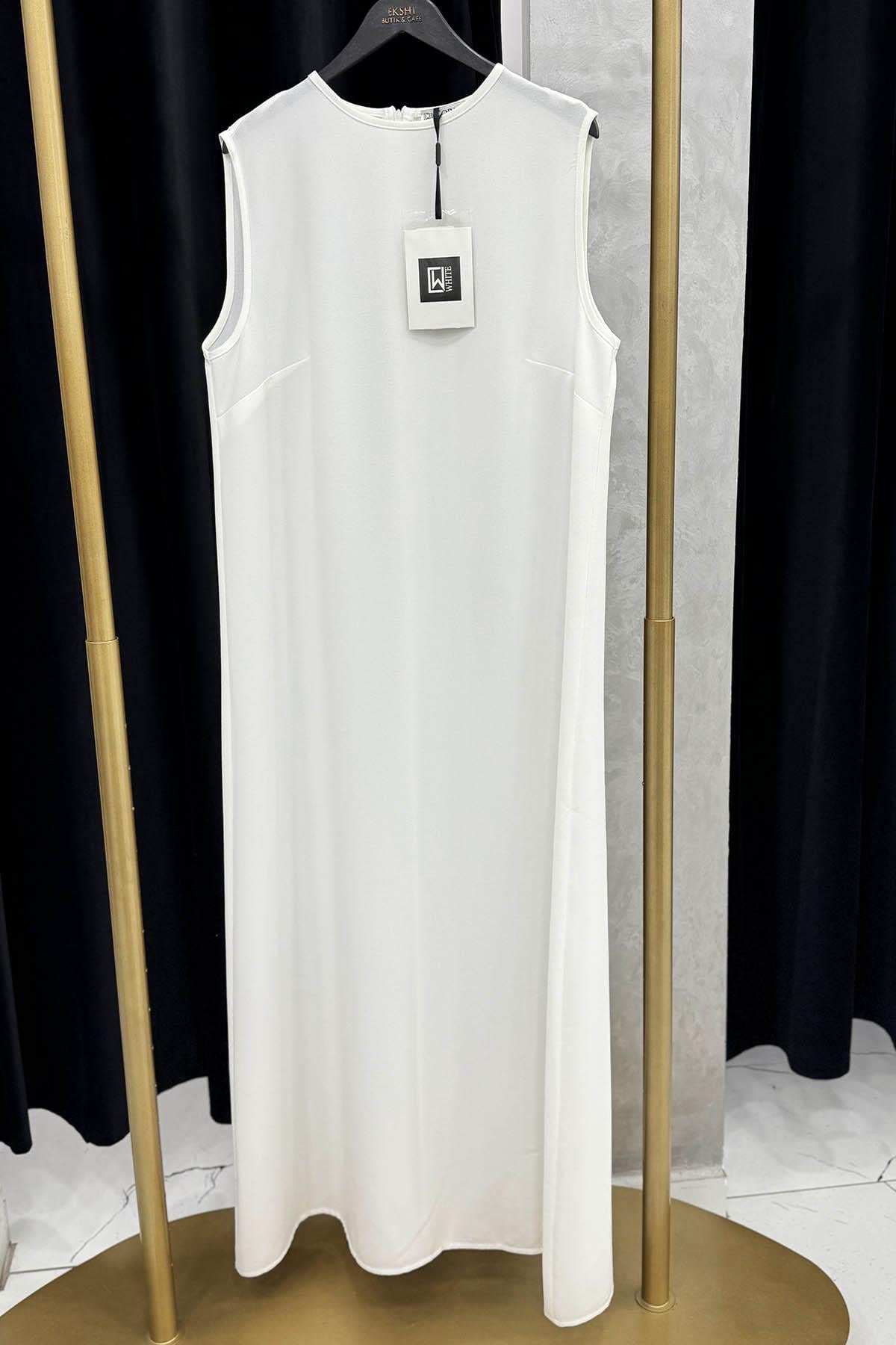 WhiteCorner Elbise 1107 Ekru