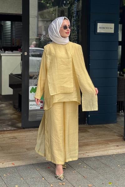 ceremony Pantolonlu Takım 26Y965 Sarı