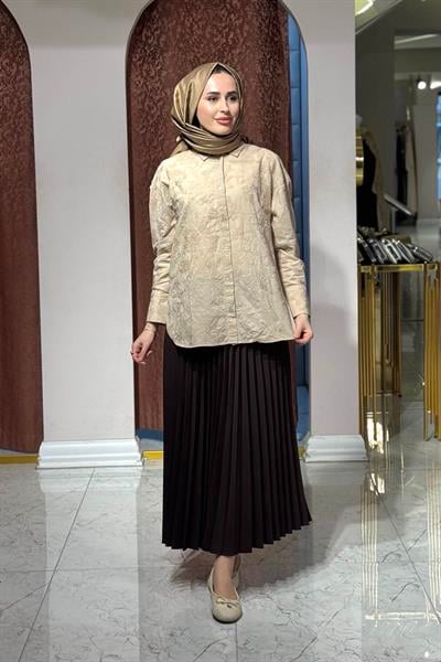 KAYRA Gömlek KA-B26-11013 Bej