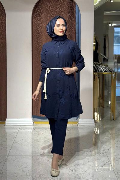 KAYRA Tunik KA-B26-21063 KOYU LACİVERT