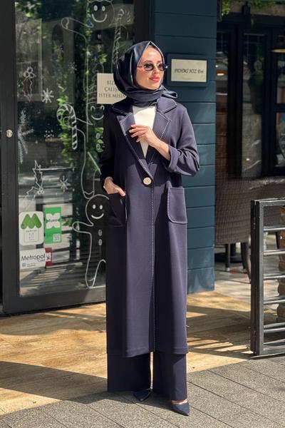 NOİ Ceket 86333 Lacivert