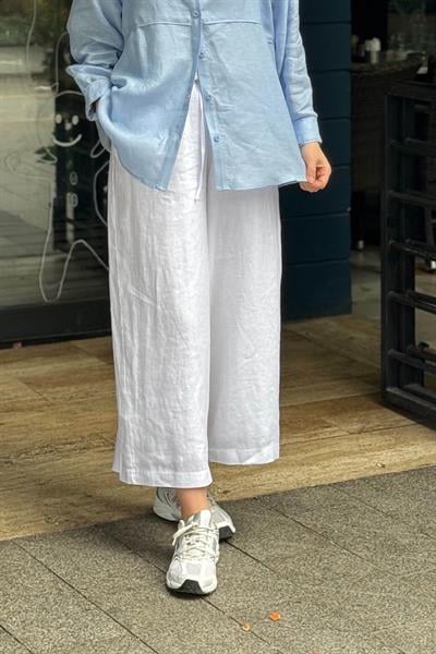 QOOQ Sofy Pantolon 26SS329 Beyaz