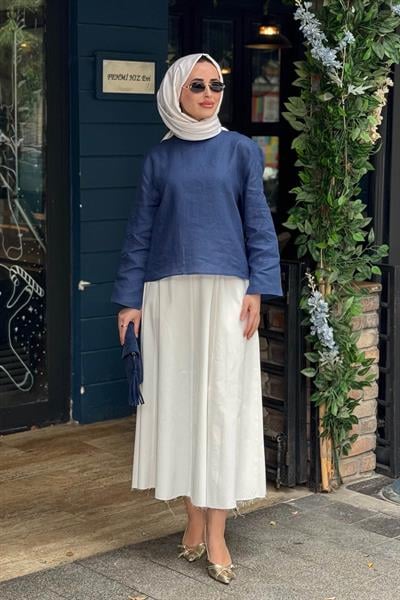 venöve Tunik 26SSTUN0017 Lacivert