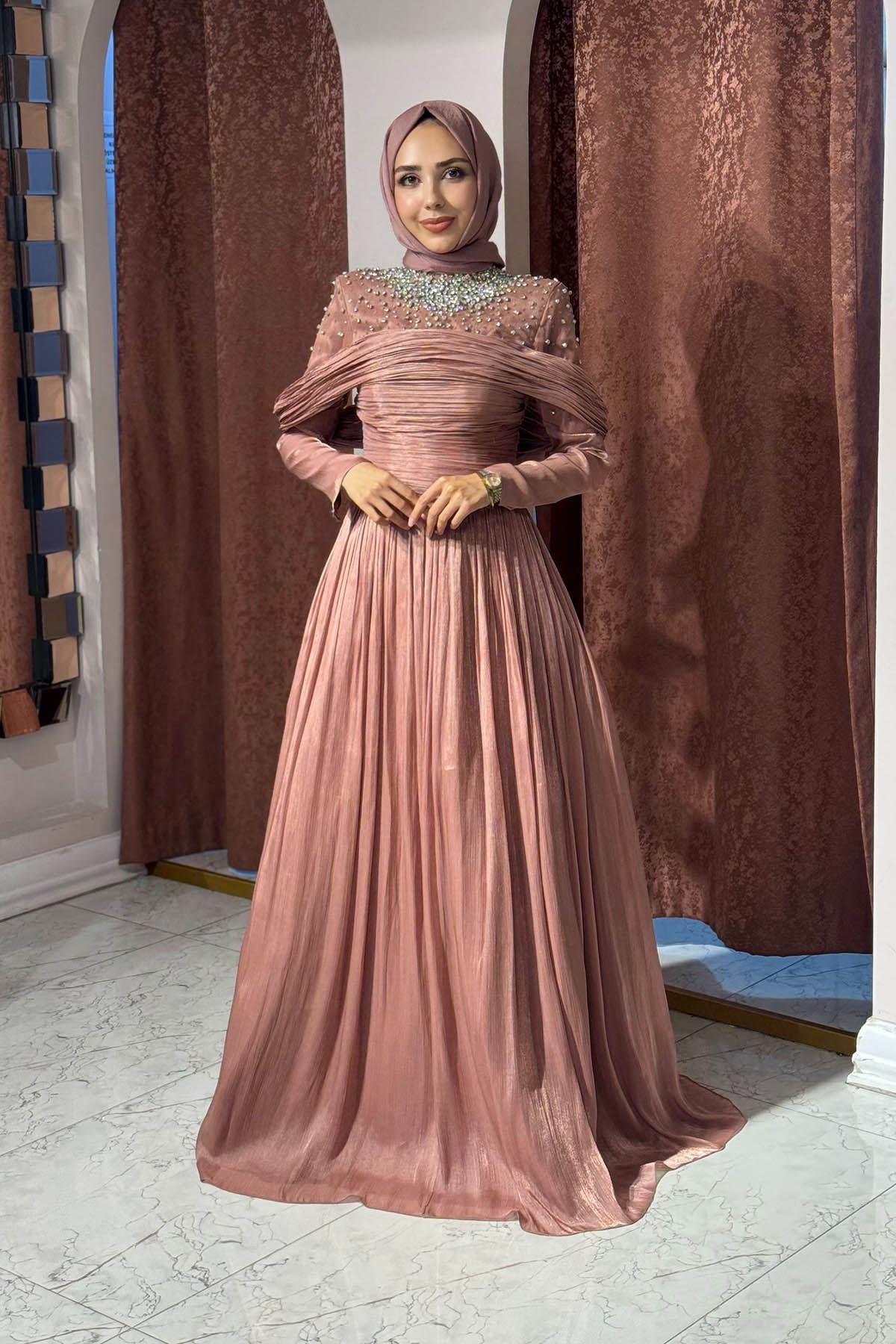 KENZEL Abiye 25207A Gül Kurusu