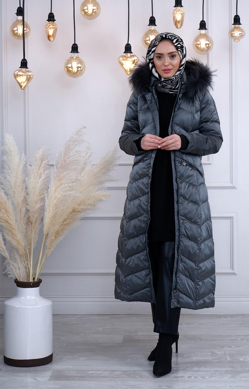 WOMANİA X Jacket  Mont 18692 Gri
