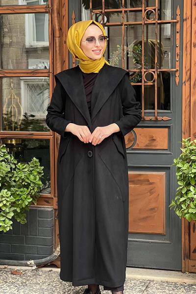 き*可様 AL KAPONE Nurcan Çetin Kapüşonlu Kap 16227 | Ekshibutik.com