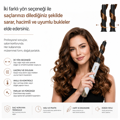 Robx 7 IN 1 Saç Şekillendirme Ve Kurutma 