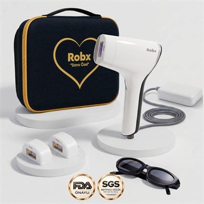 Robx A05 Ipl 3 Milyon Atım Akıllı Cilt Tanıma Ultra Seri Atım Ipl Cihazı Beyaz