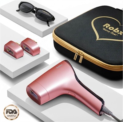 Robx A05 Ipl 3 Milyon Atım Akıllı Cilt Tanıma Ultra Seri Atım Ipl Cihazı Pembe