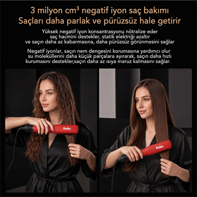 Robx Airflow Islak Ve Kuru Hava Üflemeli Saç Düzleştirici