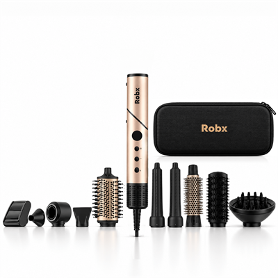 Robx Multi-Styler 10 IN 1 Arada İyonik Saç Şekillendirici Set Vizon