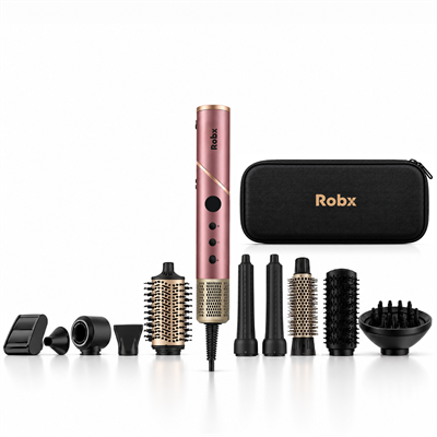 Robx Multi-Styler 10 IN 1. Arada İyonik Saç Şekillendirici Set Pembe