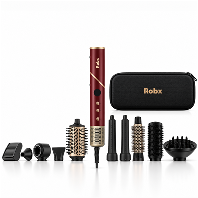 Robx Multi-Styler 10 IN 1 Arada İyonik Saç Şekillendirici Set Bordo
