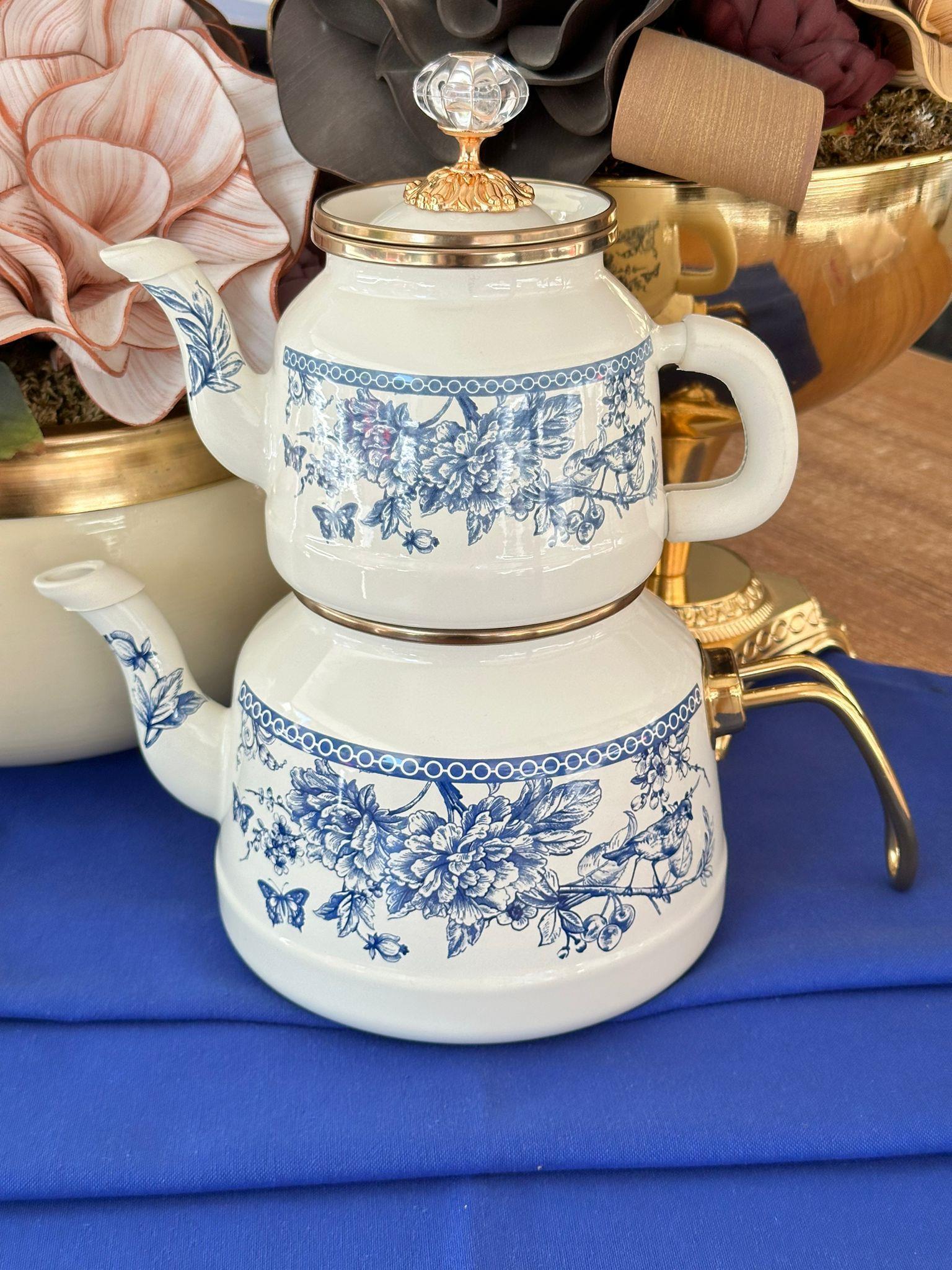 Blue Life Emaye Çaydanlık