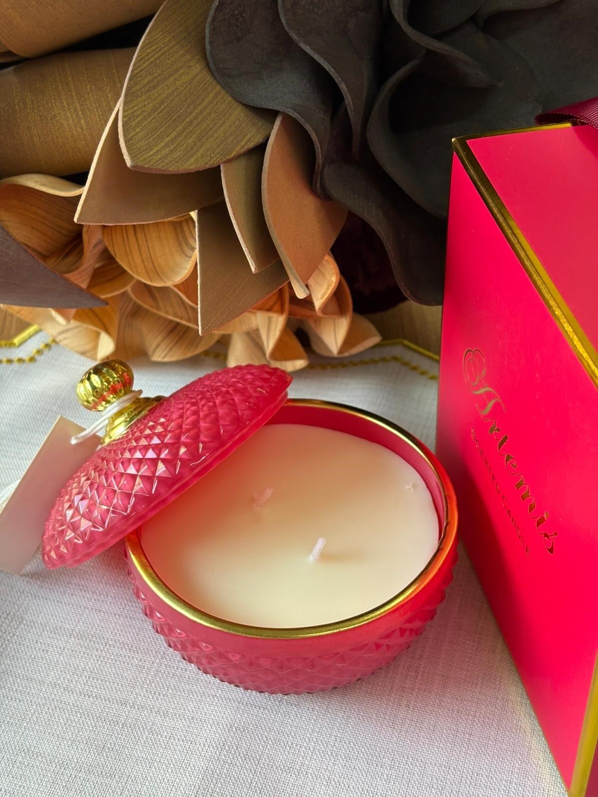 Dekoratif Kokulu Mum Kırmızı