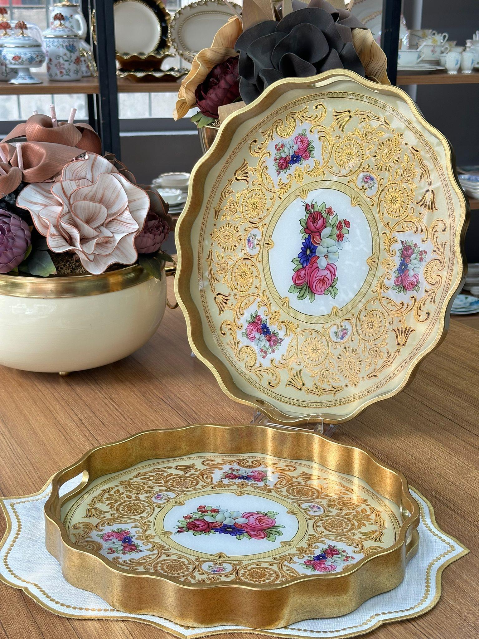 Dream 2'li Oval Ahşap Tepsi