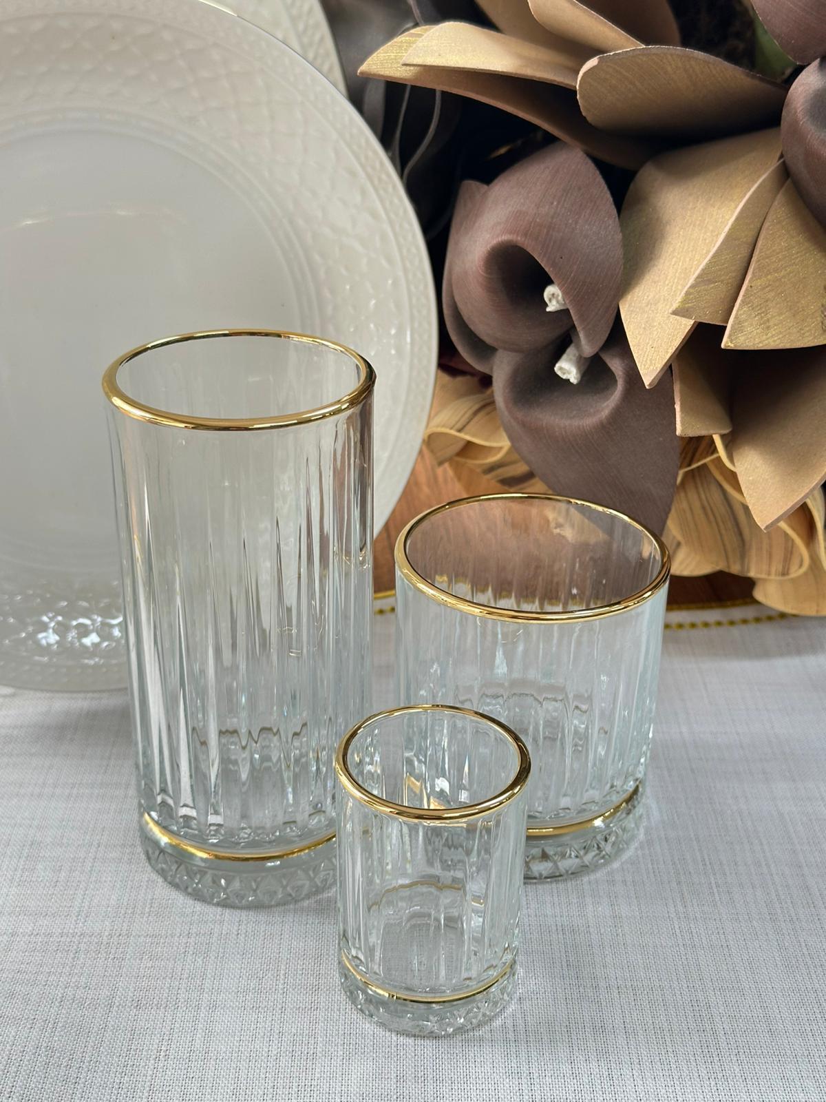 Elysia Gold 18 Parça 6 Kişilik Su Takımı