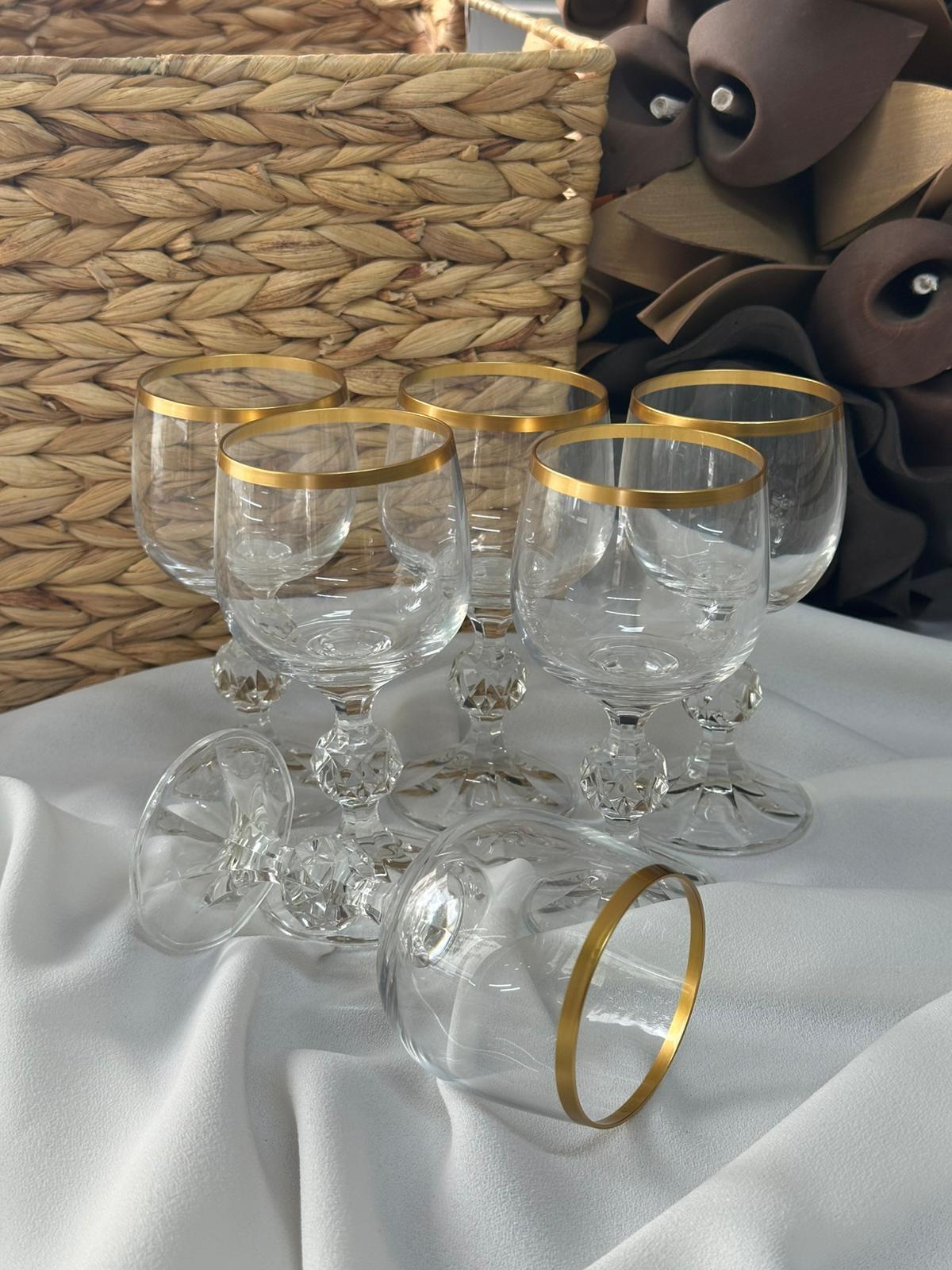 Kısa Gold 6'lı Kahve Yanı Su Bardağı
