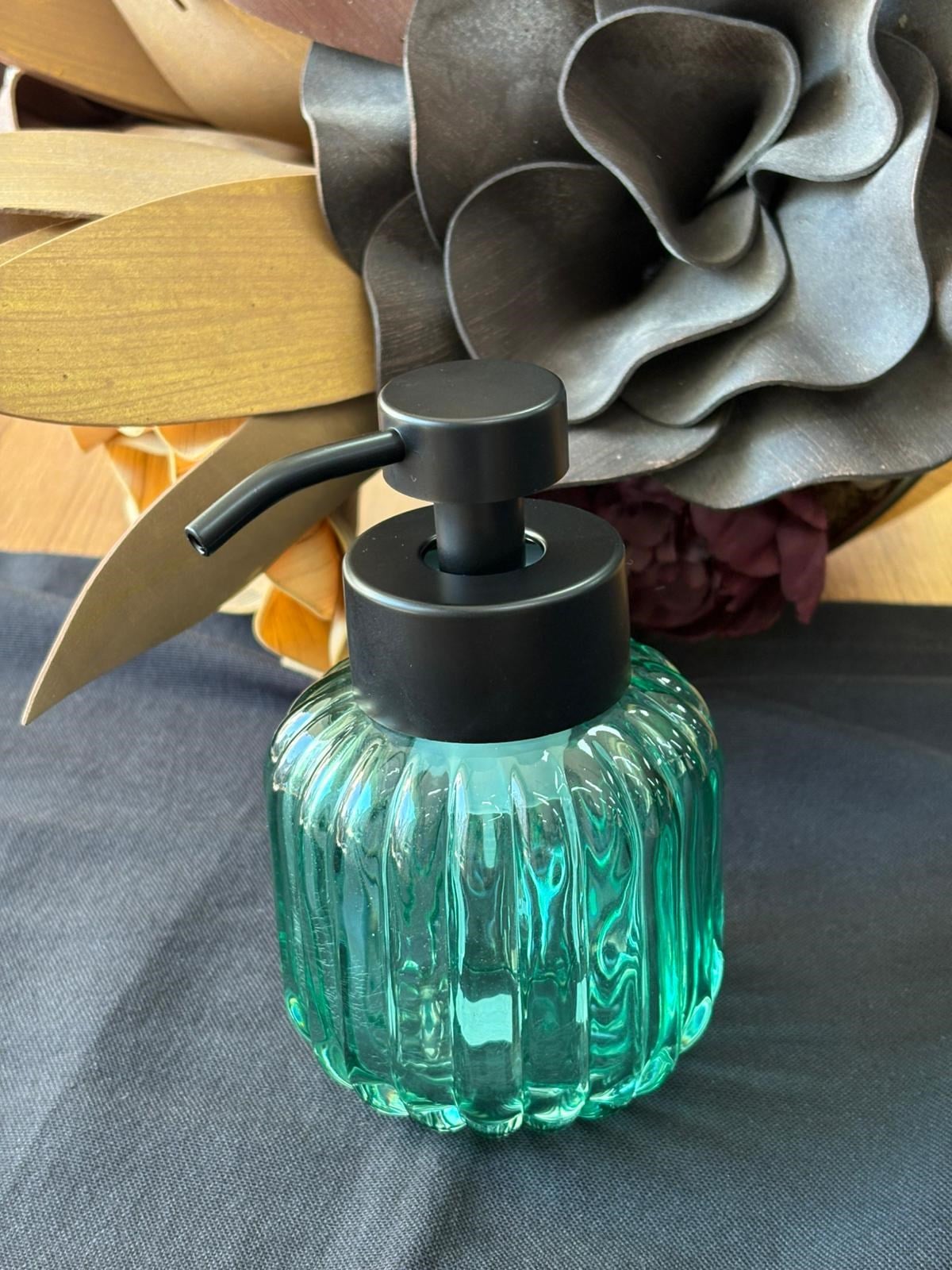 Marmore Renkli Cam Sabunluk