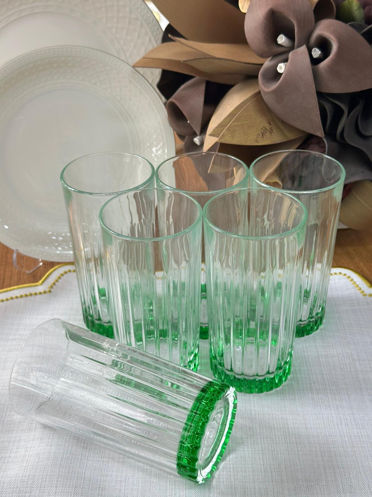 Timeless Yeşil 6'lı Meşrubat Bardağı