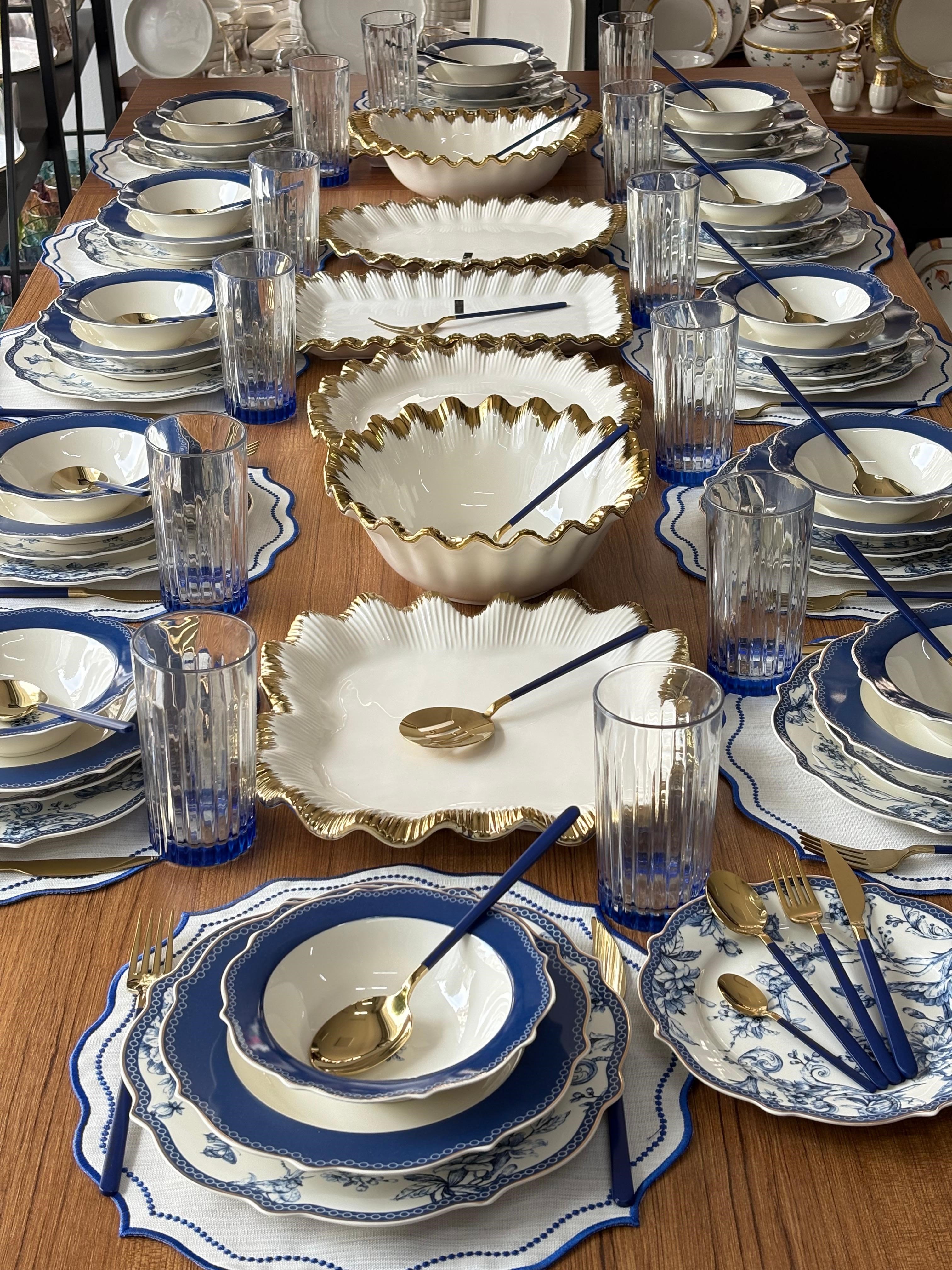 Yemek Takımı 168 Parça 12 Kişilik Blue Life