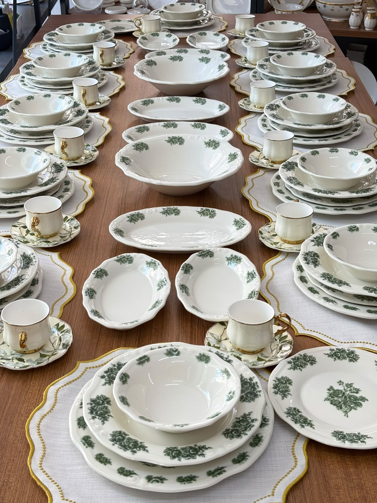 Yemek Takımı 94 Parça 12 Kişilik Flowers Green