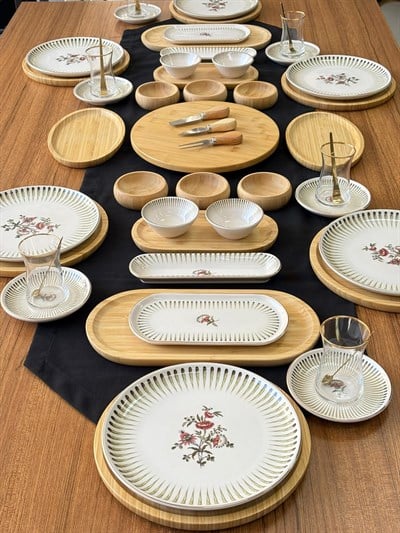 Kahvaltı Takımı Faralya 54 Parça 6 Kişilik