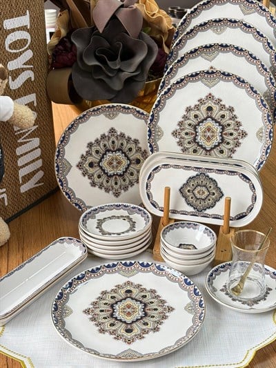 Kahvaltı Takımı Zeugma 32 Parça 6 Kişilik