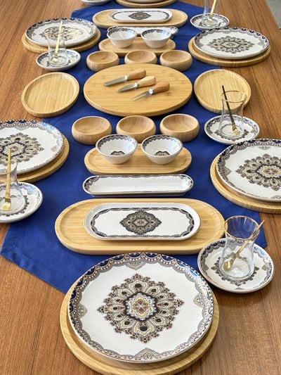 Kahvaltı Takımı Zeugma 54 Parça 6 Kişilik