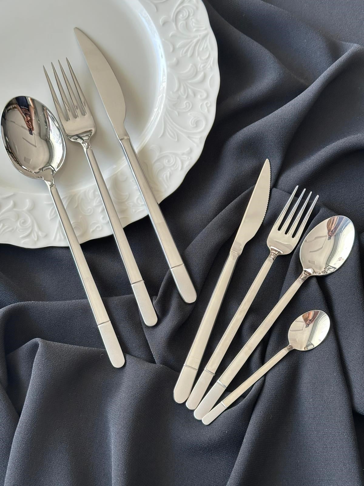 Allegra Touch Brush 42 Parça 6 Kişilik Çatal Kaşık Bıçak Seti