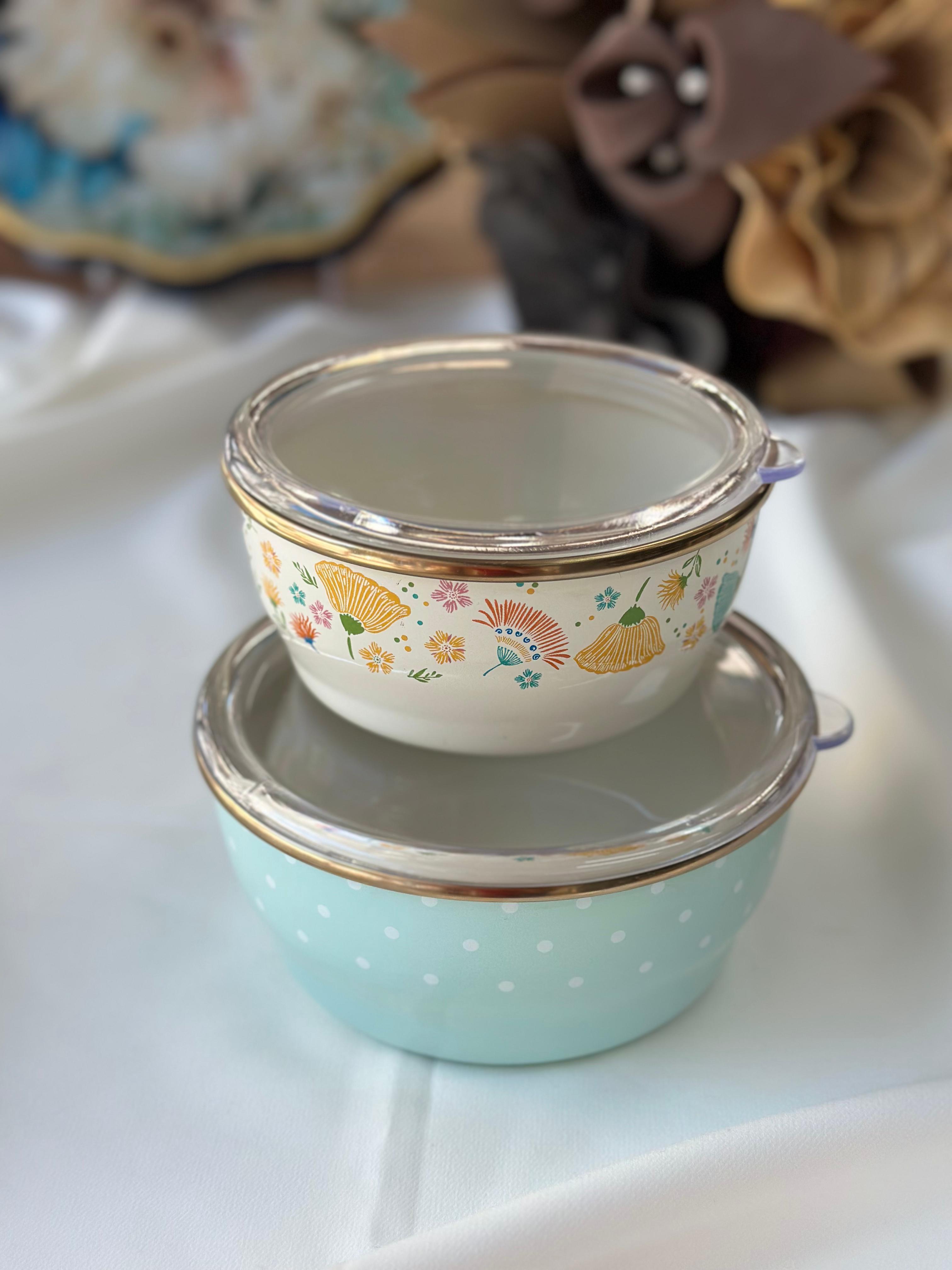 Emaye Esperanza 2'li Saklama Kabı