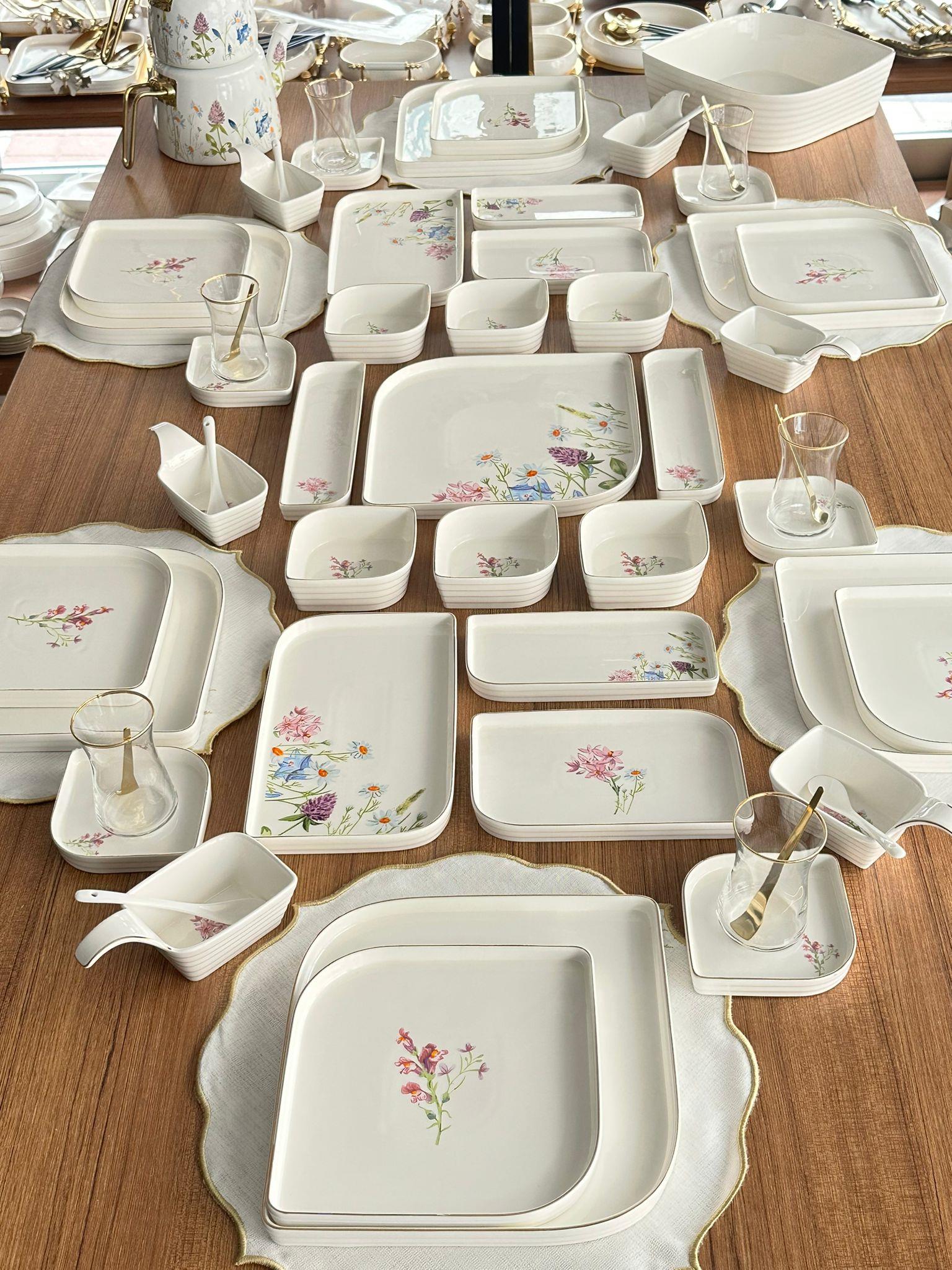 Kahvaltı Takımı 61 Parça 6 Kişilik Mimoza