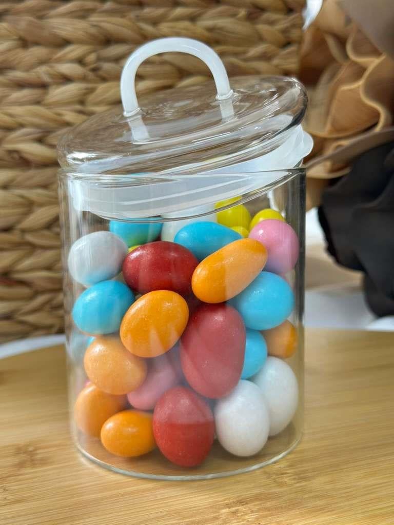 Sızdırmaz Depolama Erzak Bakliyat Cam Saklama Kabı Çay Kahve Saklama Kutusu-500 ml