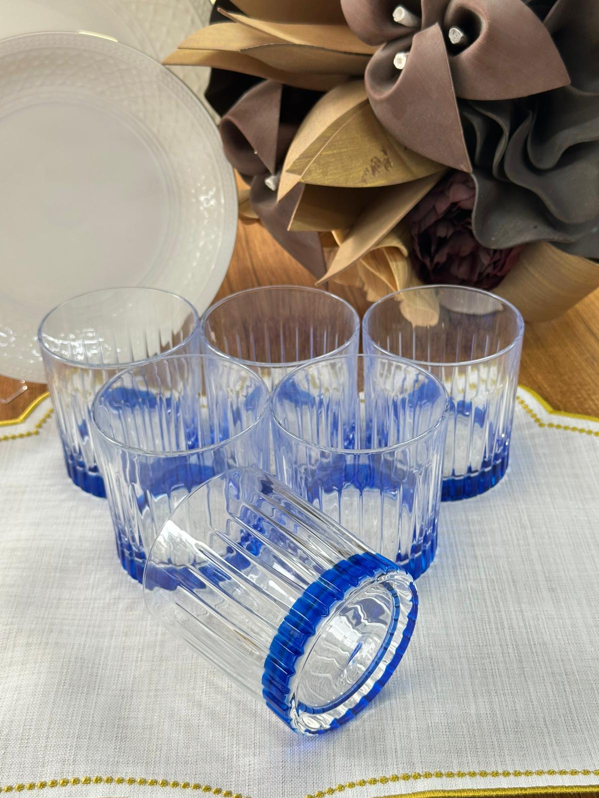 Timeless Mavi 6'lı Su Bardağı